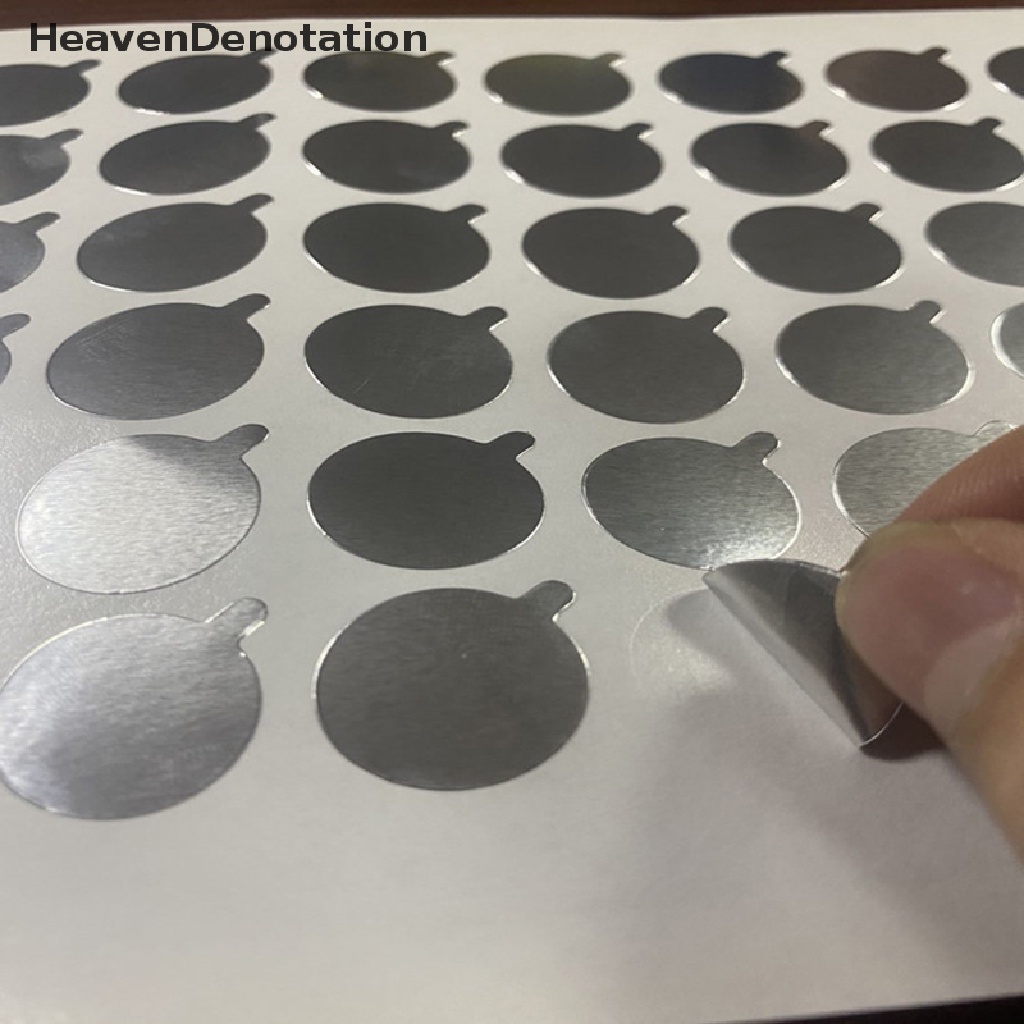 [HeavenDenotation] 2set Stiker Sealing Aluminium Foil Untuk Stiker Perekat Segel Mulut Tabung Lembut HDV