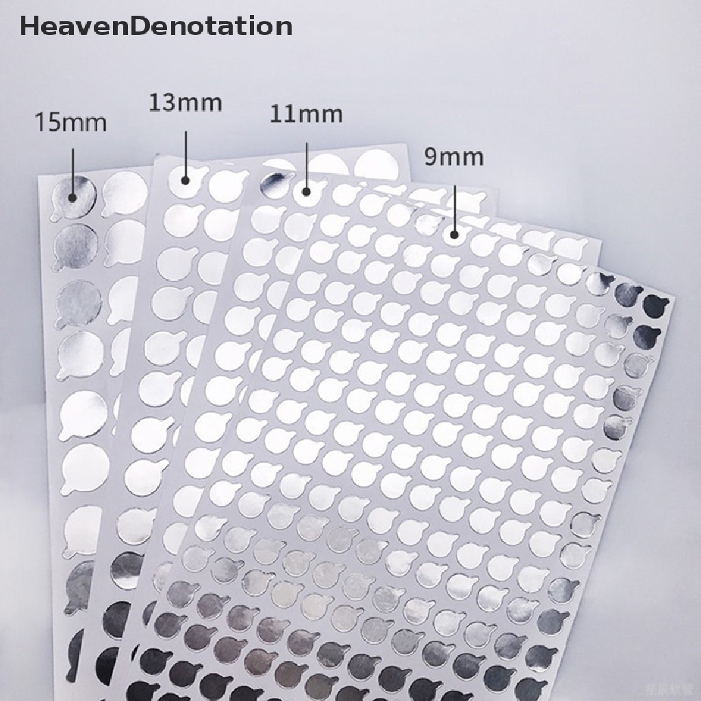 [HeavenDenotation] 2set Stiker Sealing Aluminium Foil Untuk Stiker Perekat Segel Mulut Tabung Lembut HDV