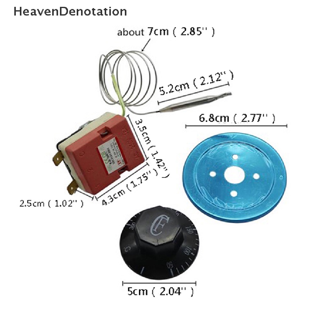 [HeavenDenotation] Saklar Suhu Oven Thermostat Adjust Knob Temperature Controller 220V 16A HDV