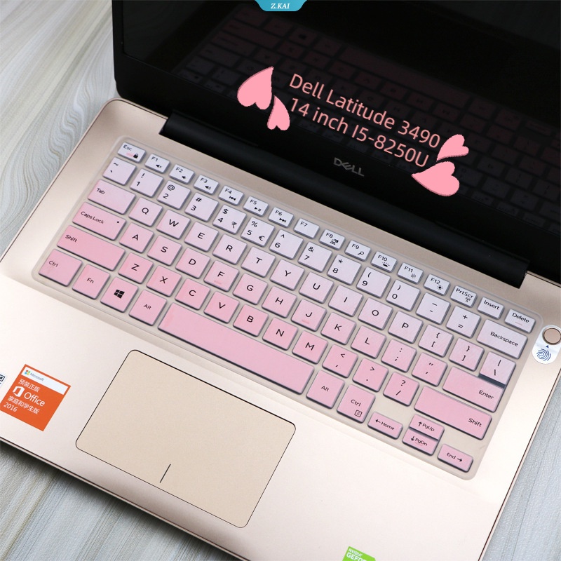 Silikon Keyboard Film Laptop Sleeve Untuk Dell Lintang349014Inch I5-8250U Tahan Air Full Coverage Film Pelindung [ZK]