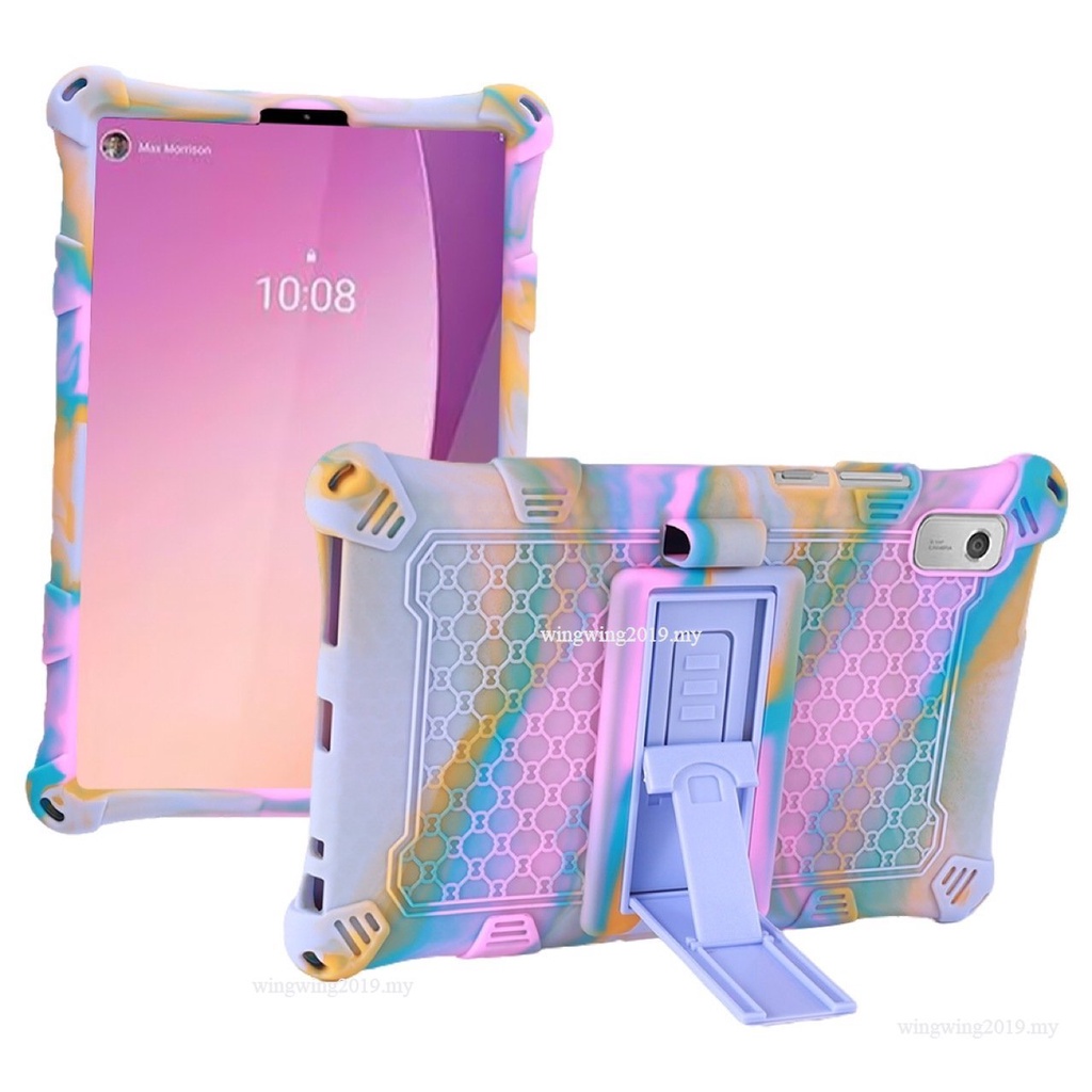 Untuk Lenovo Tab M9 2023 TB-310fu/XU9 ZAC30178JP TB 310fu Pola Retro Case Pelindung Silikon Tahan Jatuh Case Pelindung Tablet Silikon Soft Case