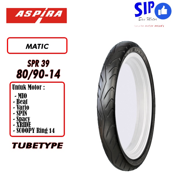 Ban motor matic Aspira SPR39 80 90 14 Tubetype