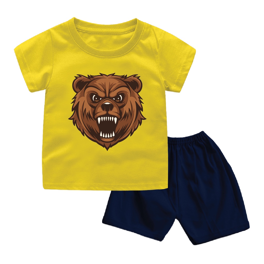 Setelan Bayi &amp; Anak Bear Barong Series Untuk Usia 6 Bulan-8 Tahun Bahan Katun Combed 30s Premium