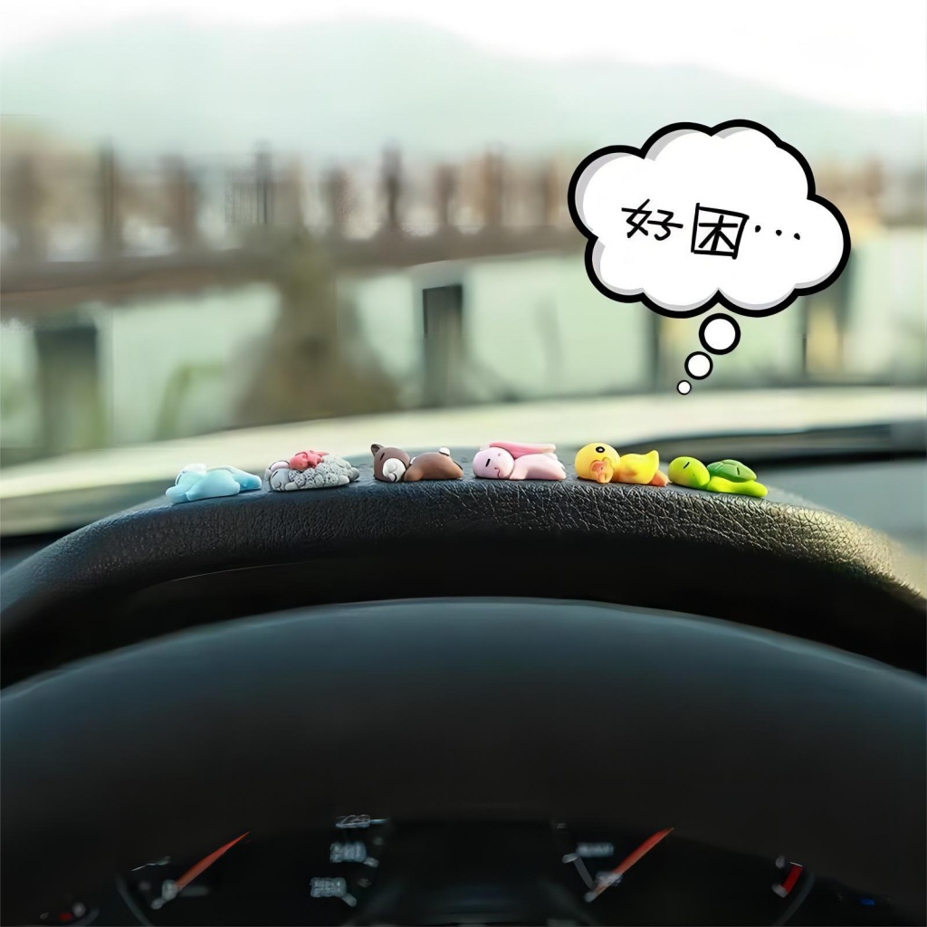 Hiasan Konsol Tengah Mobil, Hiasan Mobil dashboard mini cartoon animal, Hiasan interior