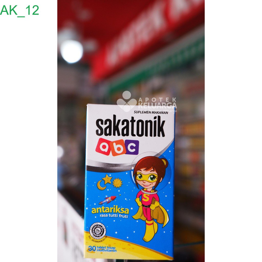 

SAKATONIK ABC 30 TAB #TABLET HISAP #SUPLEMEN ANAK