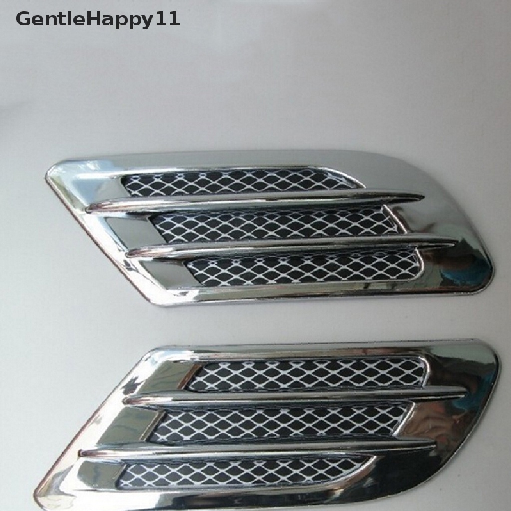 Gentlehappy Car Side Air Flow Vent Hole Cover Fender Intake Grille Duct Stiker Dekorasi id