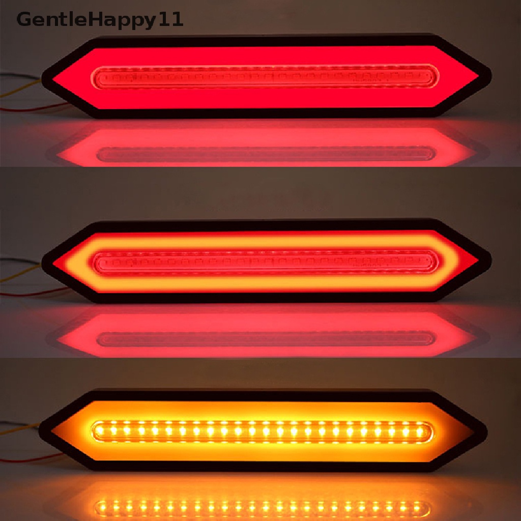 Gentlehappy 100lampu LED Mobil Truk Mengalir Stop Rem Sein Mundur Belakang Ekor Strip Light id