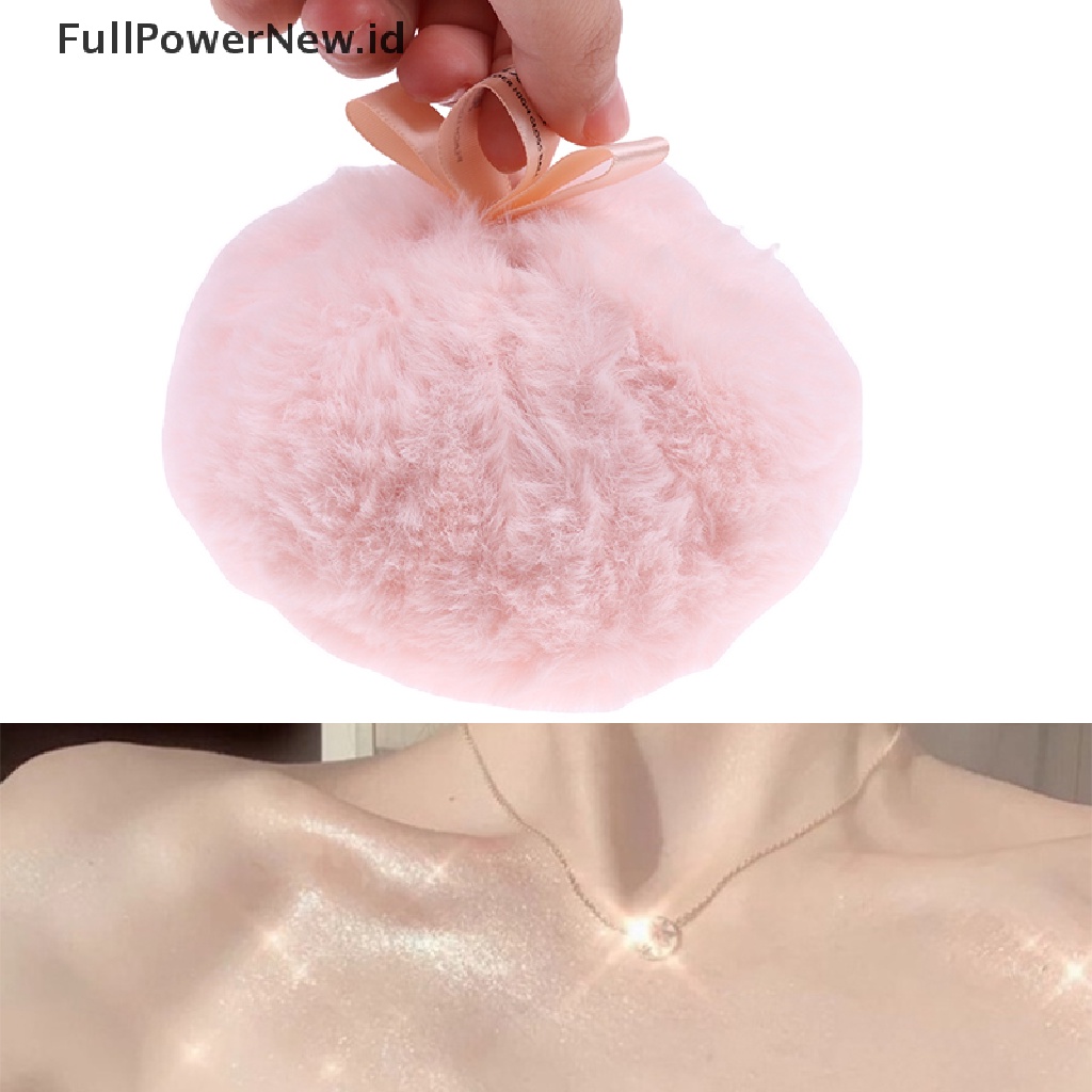 Power 1Pc Alas Bedak Makeup Besar Puff Bulat Loose Powder Puff Alat Kosmetik ID