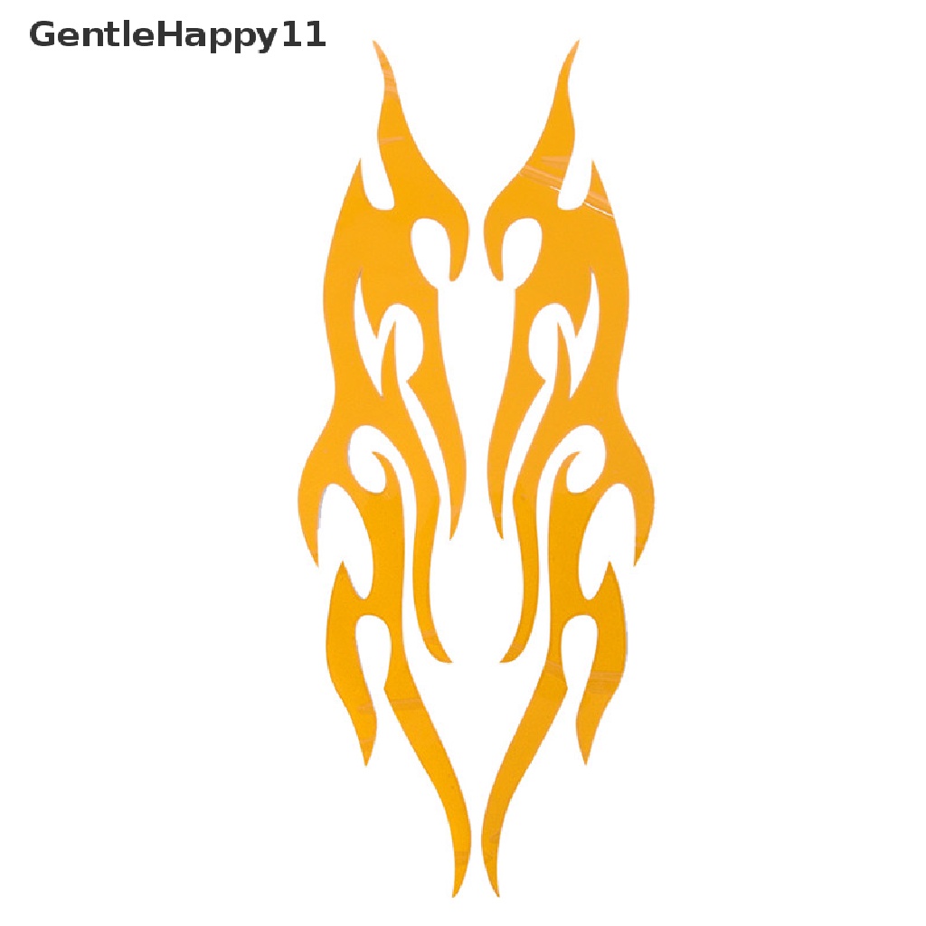 Gentlehappy 3D Flame Car Art Vinyl Decal Lucu Mobil Truk Motor Jendela Laptop Sticker id