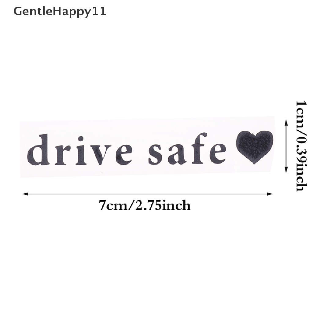 Gentlehappy 1Pc Drive Safe Tips Stiker Mobil Cermin Hias Stiker Vinyl Anti Air id