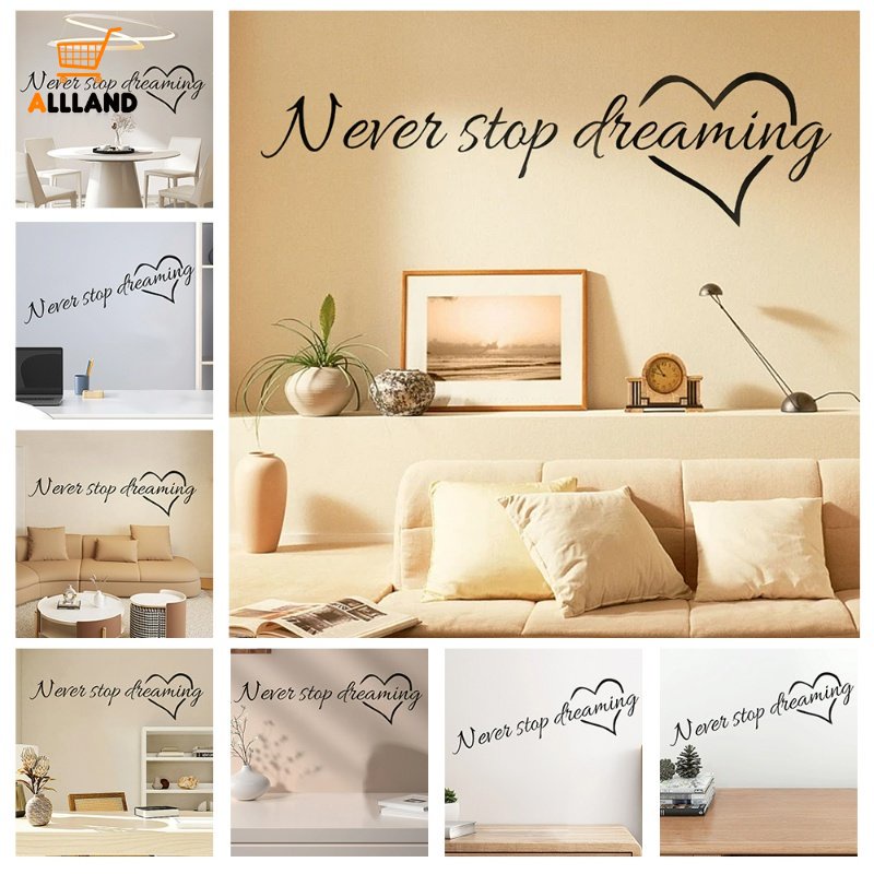 Never Stop Dreaming Quotes Wall Decals/You Look Stiker Dinding Huruf Amazing/Stiker Hias Dinding Ruang Tamu DIY