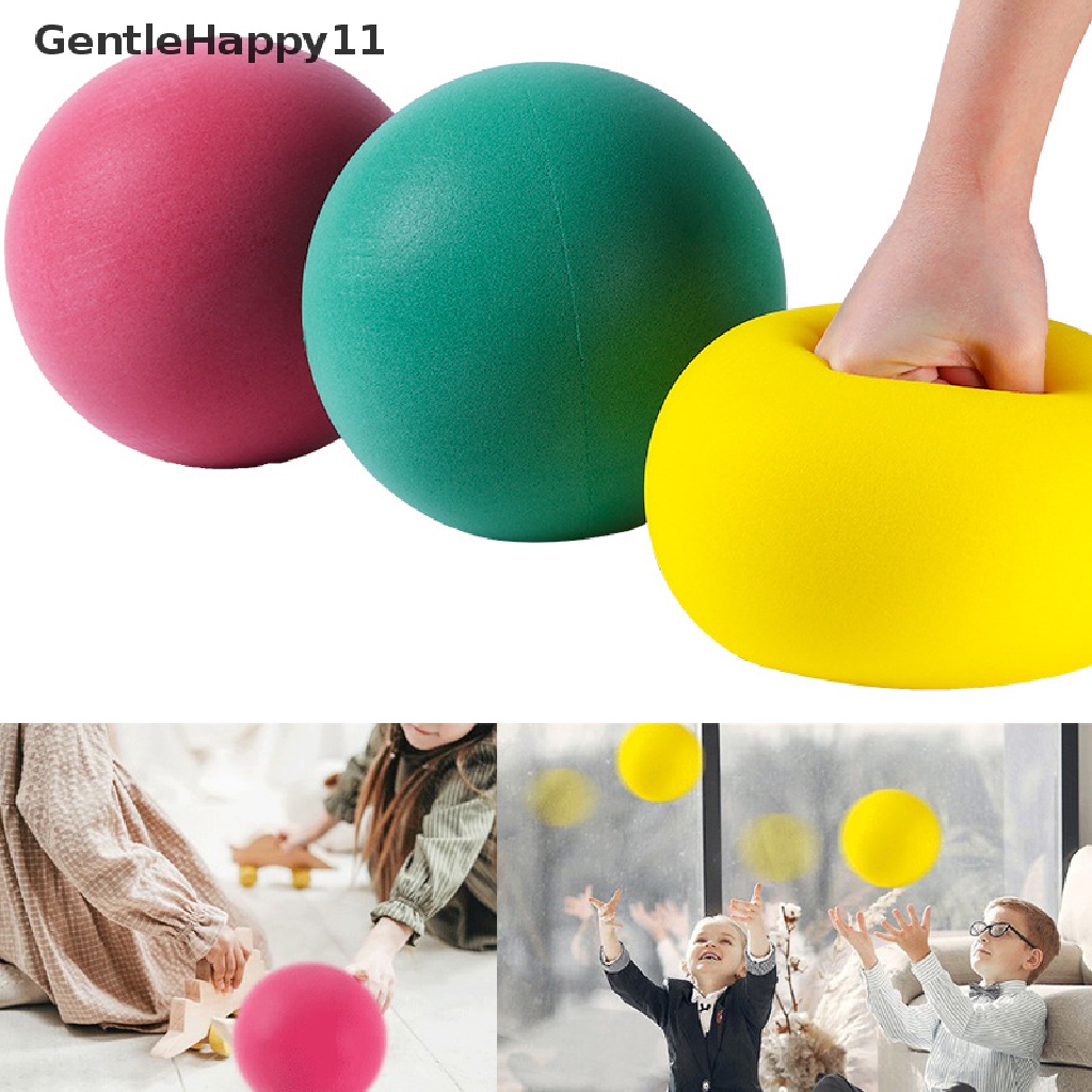 Gentlehappy 18CM Mute Ball Bayi Mainan Luar Ruangan Spons Padat Lembut Bola Elastis Permainan Anak id