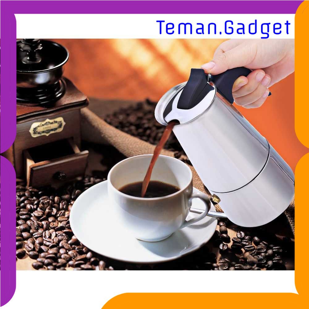 TG - DPR One Two Cups Espresso Coffee Maker Moka Pot Teko 100ml 2 Cup - Z20