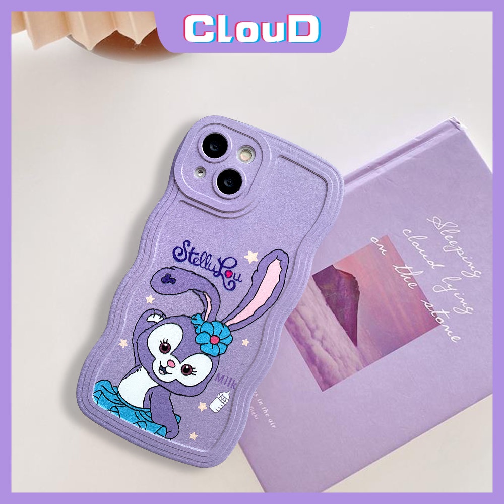 Infinix Hot 10T 10 11 9 8 Play 11s 10s NFC Hot 10 Lite 12 Pro 11s 12i 20 20s Smart5 4 6 Plus Note8 12 G96 10Pro 12Pro 12 2023 Cute Strawberry Bear StellaLou Lembut Wavy Edge Sarung