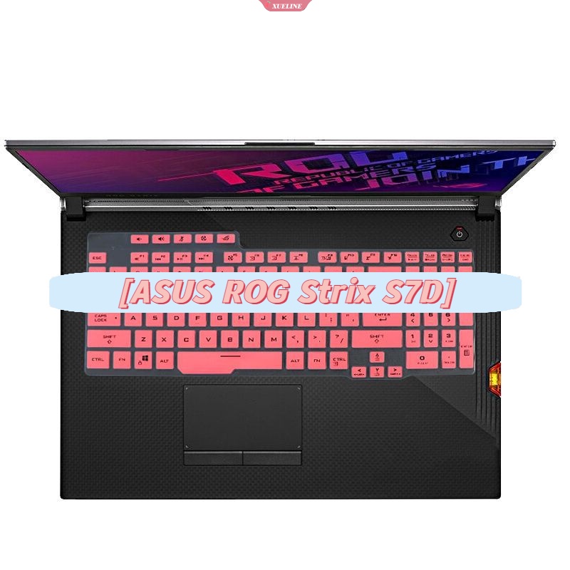 Skin Pelindung Penutup Keyboard Laptop 17.3inch Untuk ASUS ROG Strix S7D Silikon Keyboard Perlindungan Aksesoris Keypad Film [ZXL]