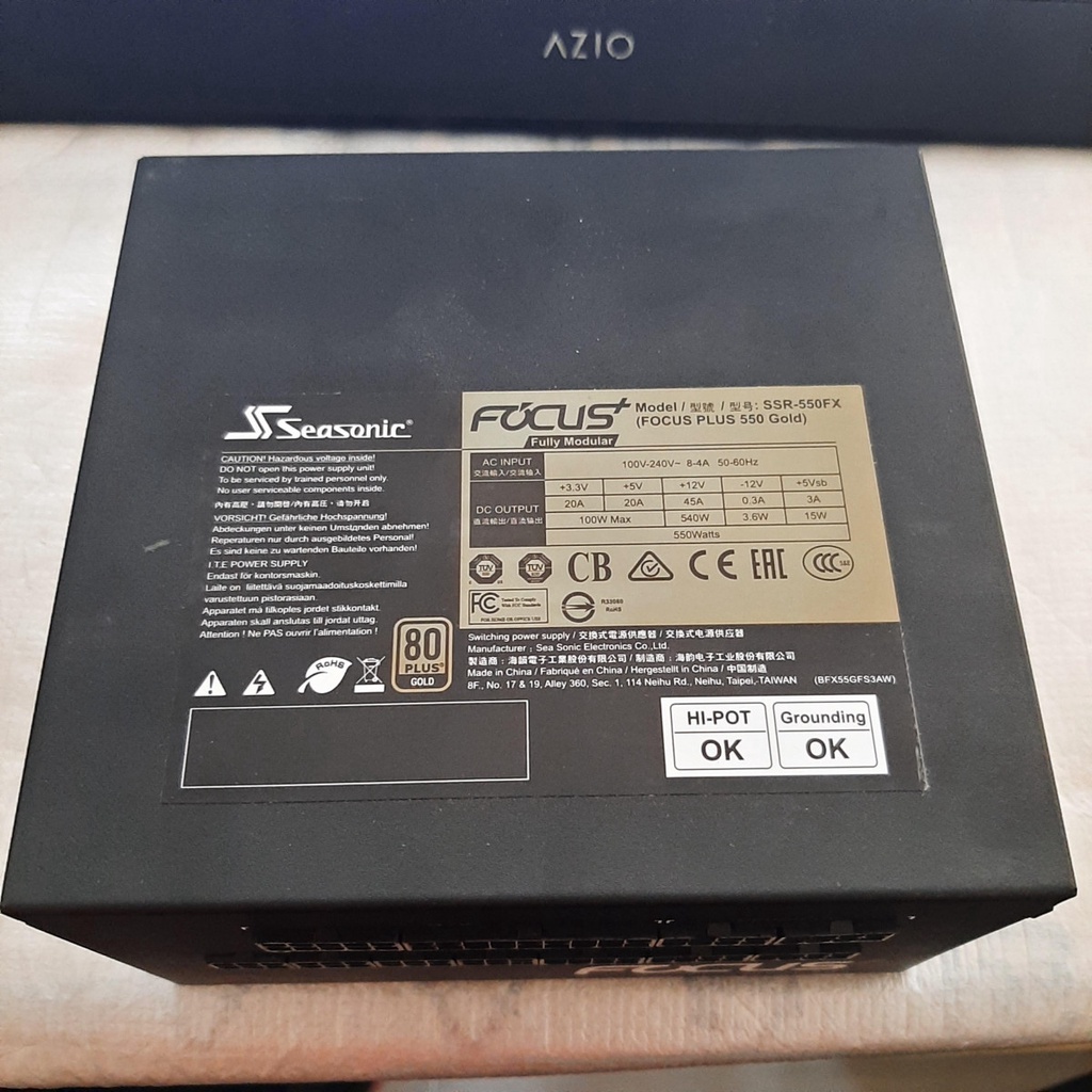 Power Supply Rusak Seasonic SSR-550FX Focus Plus 550W Gold