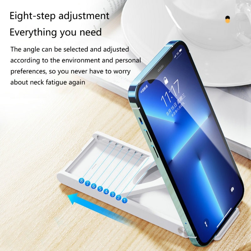 Cre Stand Hp Lipat Dapat Disesuaikan Penuh Foldable Desktop Phone Holder Cradles Dock Cocok Untuk Kebanyakan Smartphone