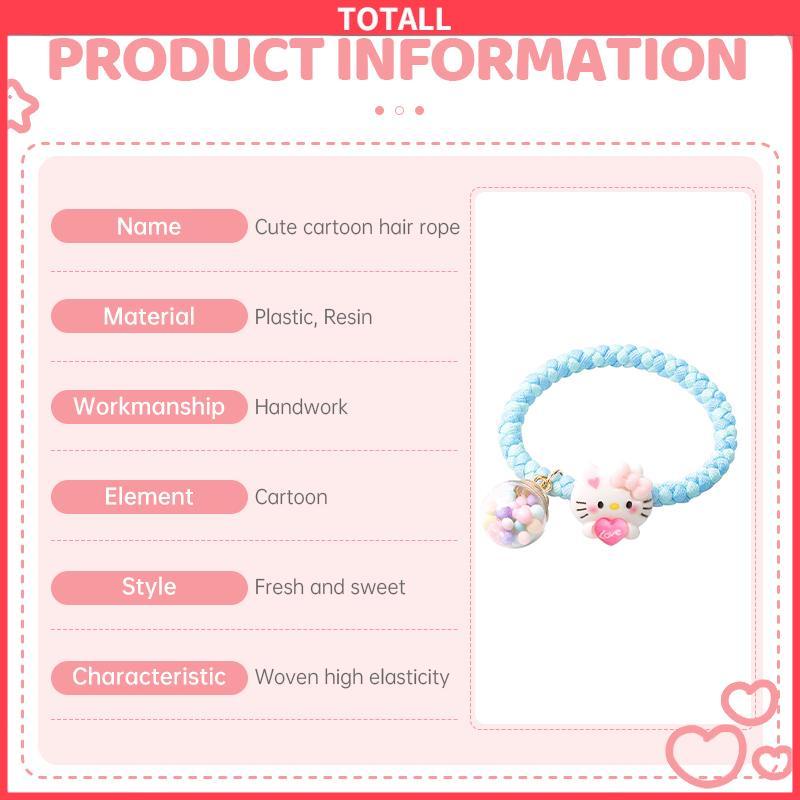 COD Karet Rambut Cartoon Sanrio Hair Rope Ikat rambut berwarna-Totall