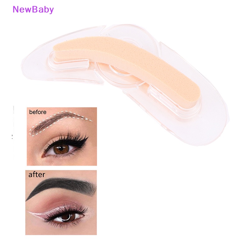 Newbaby 1Pcs Adjustable Stempel Template Alis Alat Makeup Mata Stensil Alis ID