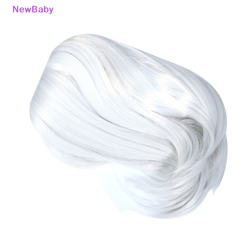 Newbaby 1PCS Genshin Impact Kanban Musume Paimon Cosplay Wig Rambut Putih Custom ID