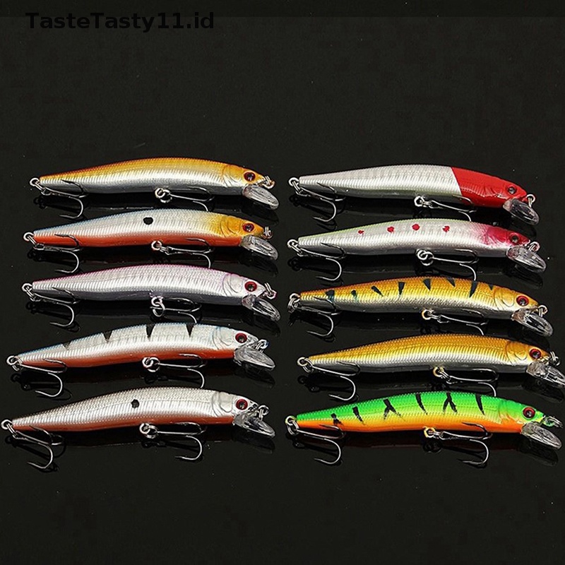 Tastetasty Model Campur Umpan Pancing Set Ikan Kecil Umpan Engkol Tackle Treble Hooks Kit.