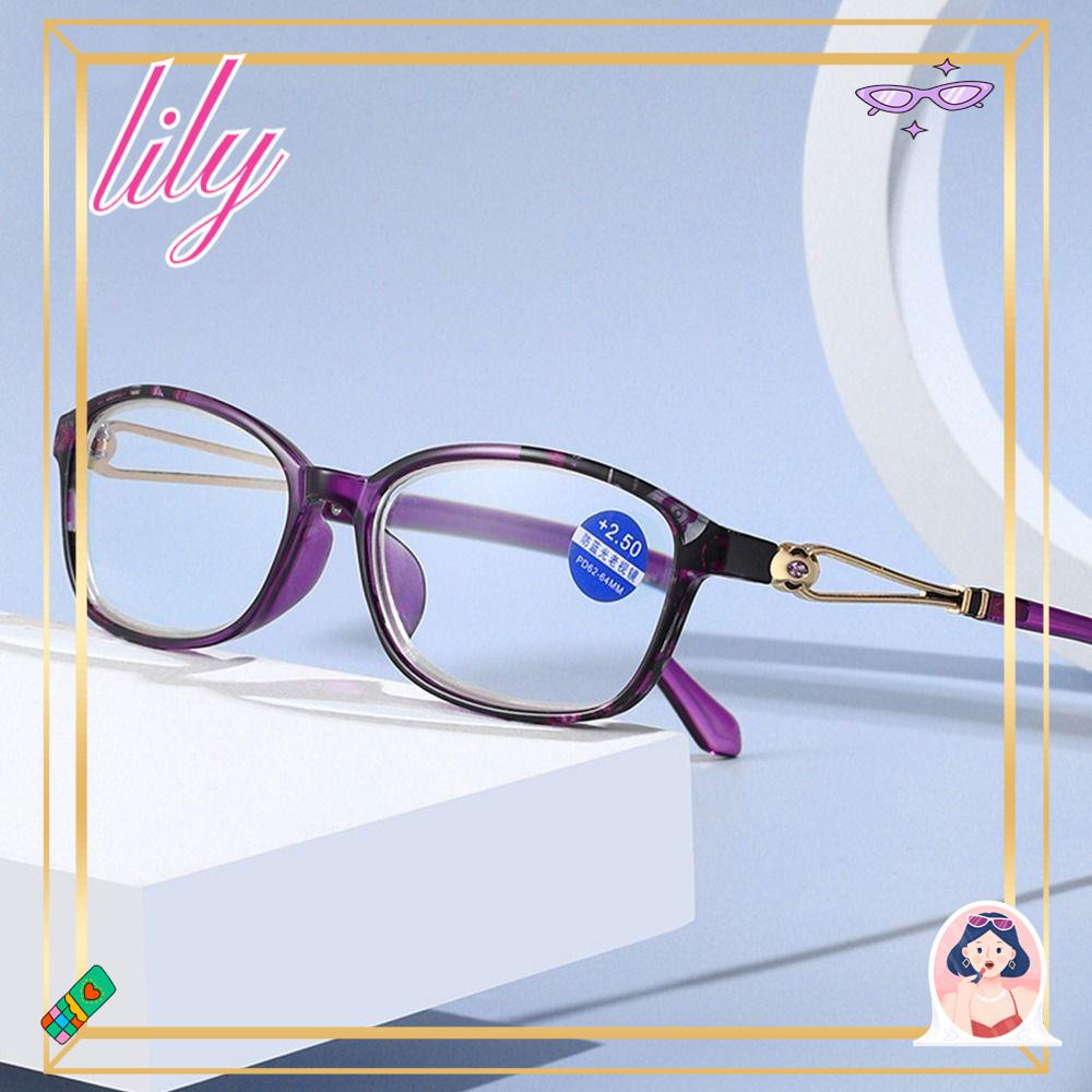 Lily Kacamata Baca Nyaman Portable Elegan Vintage Ultra Ringan Frame