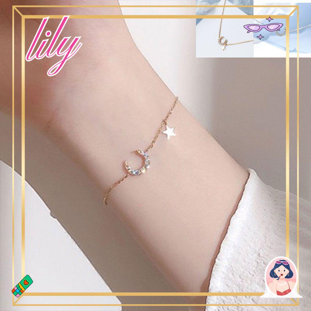 Lily Gelang Hadiah Pernikahan Pesta Fashion Bintang Bulan Pesona