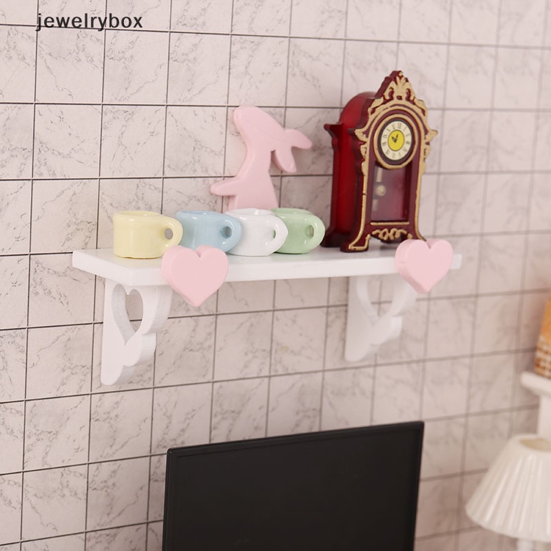 [jewelrybox] 1:12 Rumah Boneka Miniatur Rak Model DIY Aksesoris Mainan Hiasan Dinding Dekorasi Butik