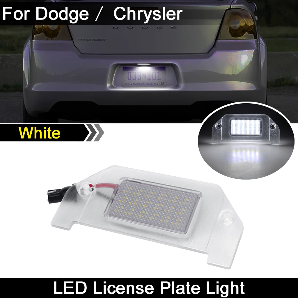 1pcs Untuk Dodge Dart Challenger Avenger Charger Magnum Untuk Chrysler 200 300 Putih Lampu Plat Nomor LED Lampu