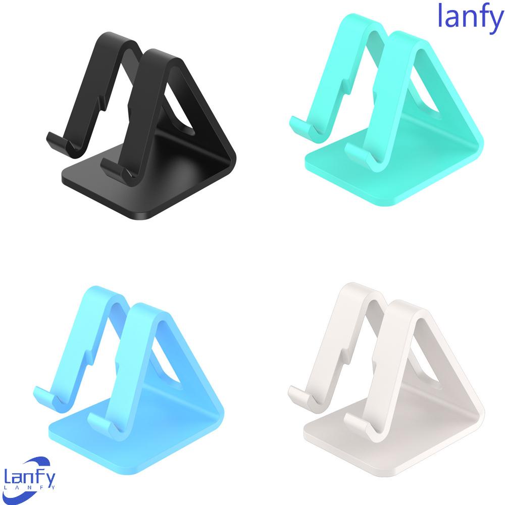 Lanfy Stand Holder / Dudukan Ponsel / Tablet Universal Bahan Plastik + Silikon Aneka Warna Anti Shock Tahan Lama