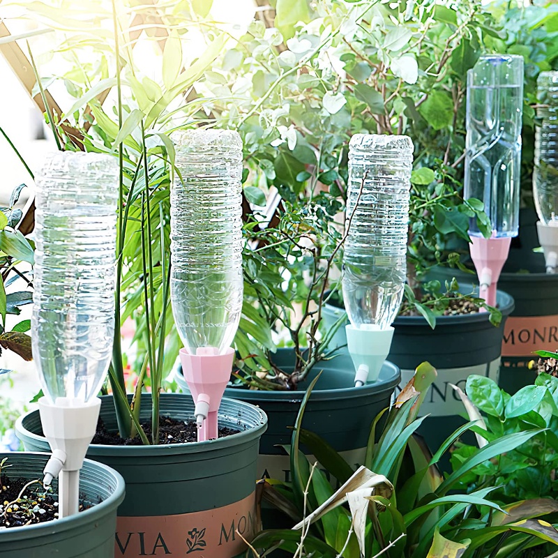 3warna Dripper Air Otomatis Tipe Plug-in Kreatif/Bunga Tanaman Plastik Sederhana Self Watering Indoor Garden Device