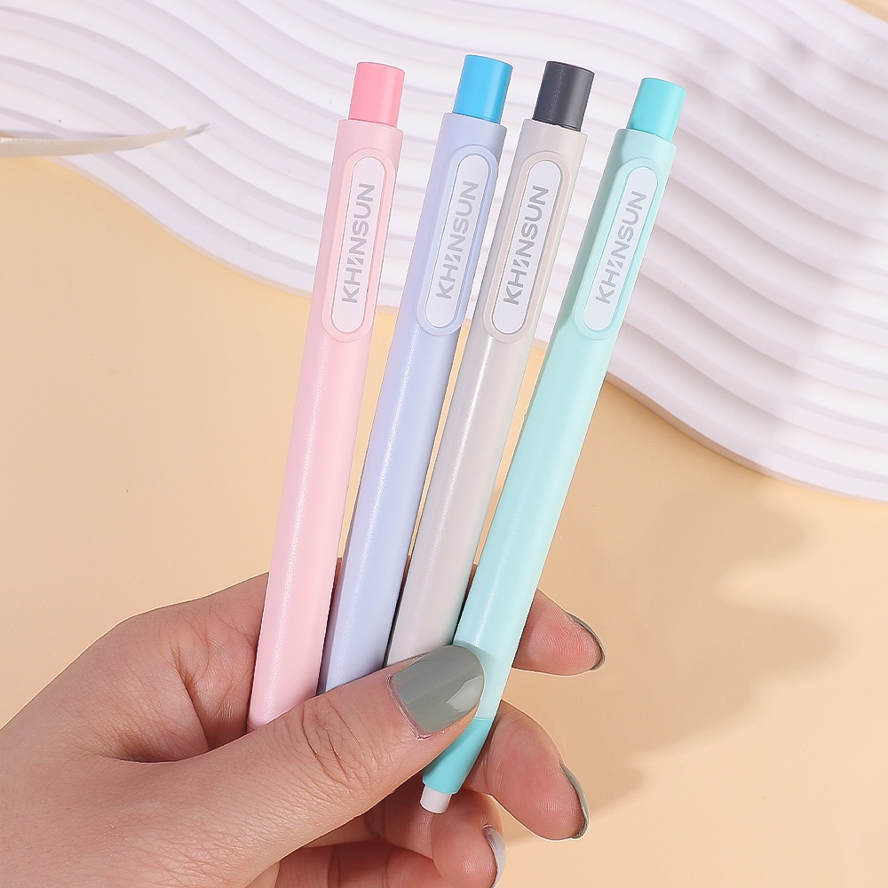 Pen Shaped Eraser Tipe Dorong Yang Dapat Ditarik/Alat Tulis Karet Pensil Portable Strip Putih Klasik