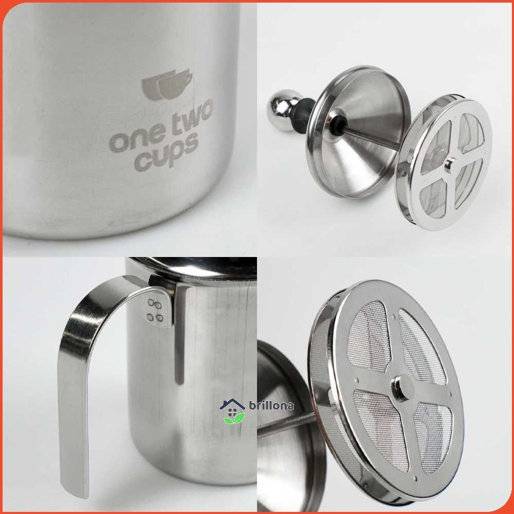 One Two Cups Gelas Kopi Milk Jug Latte Art Frother 400ml - WZ0011