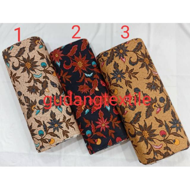 Kain batik katun halus, bahan batik katun motif