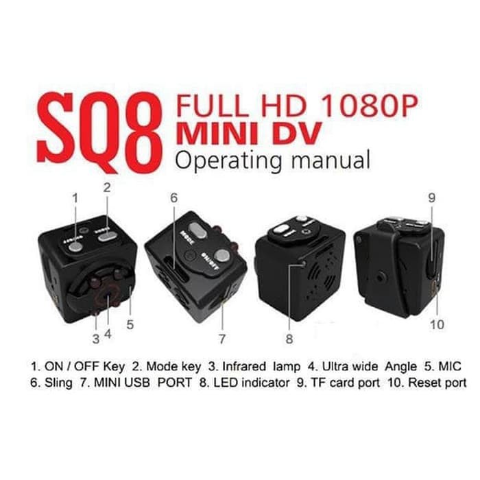 Mini Dv SQ8 Camera Full Hd 1920x1080 murah