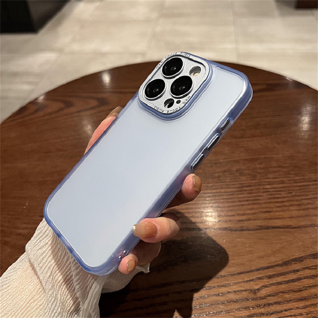 Luxury shockproof case iPhone 14 Pro Max Kamera Perlindungan Lensa case iPhone 11 Pro Max12 13 Pro Max Tertutup Penuh Tembus Pandang Kulit Merasa Perlindungan premium case