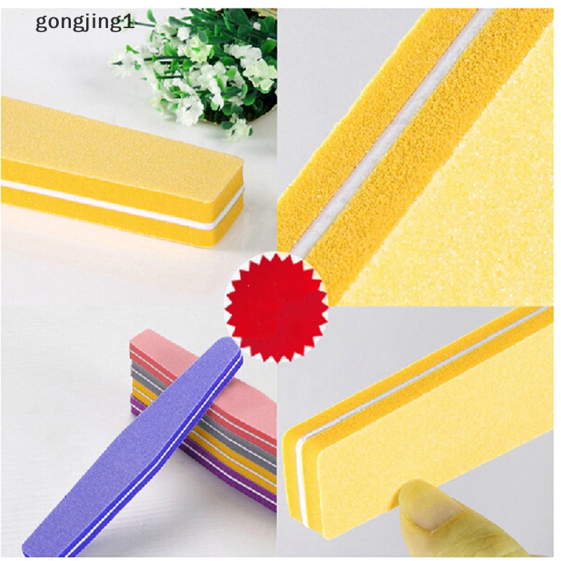 Ggg Kikir Kuku Buffer Nail Art Tips Buffing File Spons Manicure Sanding Block Tools ID