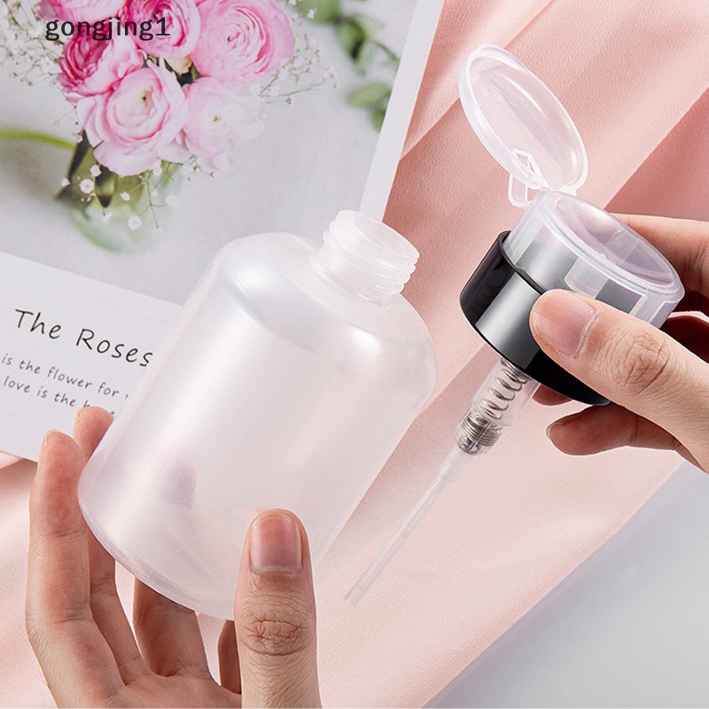 Ggg Botol Penghilang Kutek UV Gel Press Bottle Nail Art Bersih Kosong Pump Liquid ID