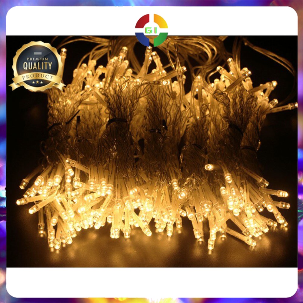 Lampu Hias Gorden String Lights Wedding Decoration 3x3 Meter Warm White