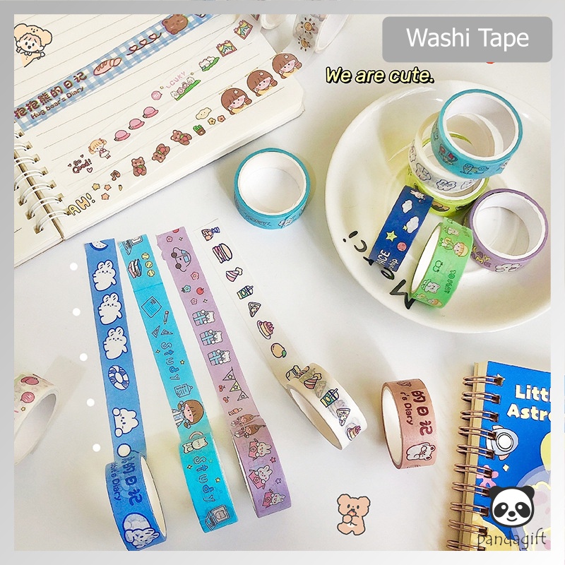 

Selotip Isolasi Kertas Washi Tape Deco Masking Tape Selotip Jurnal DIY Scrapbook - GG0245