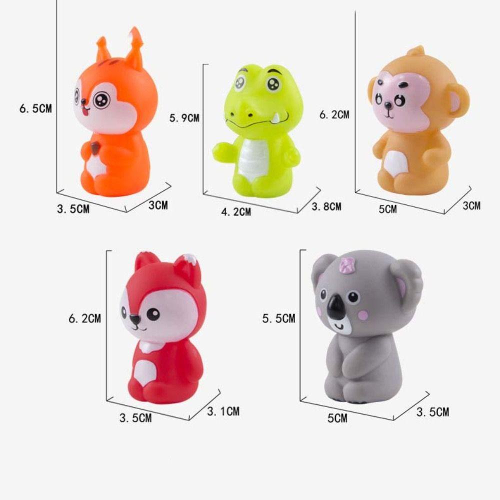 Mxbeauty Boneka Tangan Dinosaurus Anak Hadiah Cognition Jari Boneka Mainan Hewan Kartun Hewan Anak Mainan Wayang Jari Wayang