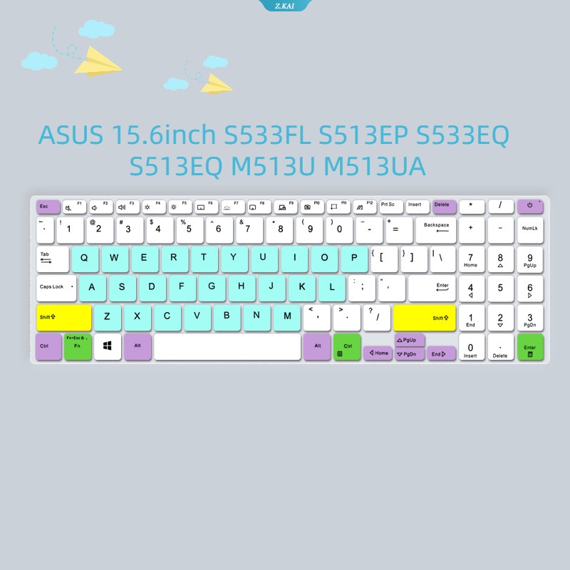 Cover Keyboard TPU Tahan Air Dan Debu Bisa Untuk Komputer Model ASUS 15.6inch S533FL S513EP S533EQ M513UA High Quality Laptop Protection Skin Dustproof Film [ZK]