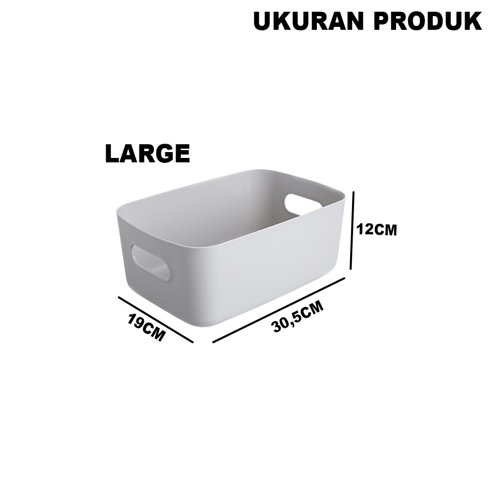 Kotak Plastik Desktop Kotak Organizer Kosmetik Dapur Keranjang Penyimpanan Makanan Ringan - KP004L