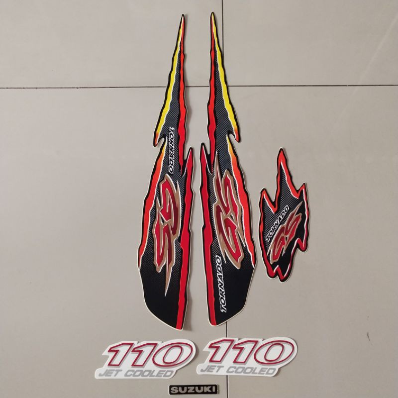 Striping Suzuki gs tornado 110 1997 merah  Berkualitas