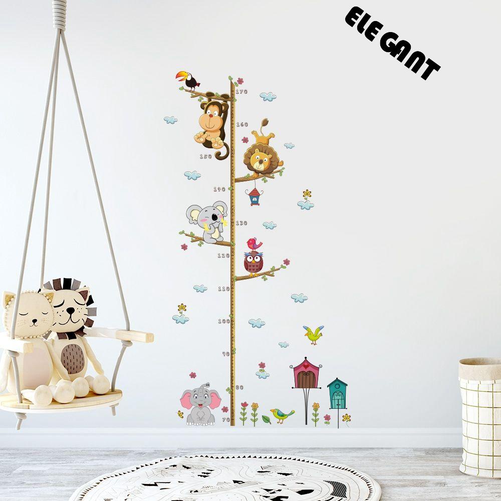 [Elegan] Stiker Dinding Tinggi Badan Bahan PVC Gaya Nordic Ukur Dekorasi Rumah Untuk Kamar Anak Nursery Growth Chart