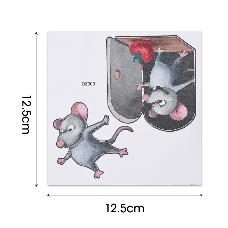 [Unggulan] Kartun Tikus Stiker Dua Tikus Lucu Stiker Dinding Dekorasi Kamar Anak Sudut Tangga Dekorasi Perekat Kartun Wallpaper Removable Mural Ruang Tamu Kamar Tidur Wallpaper