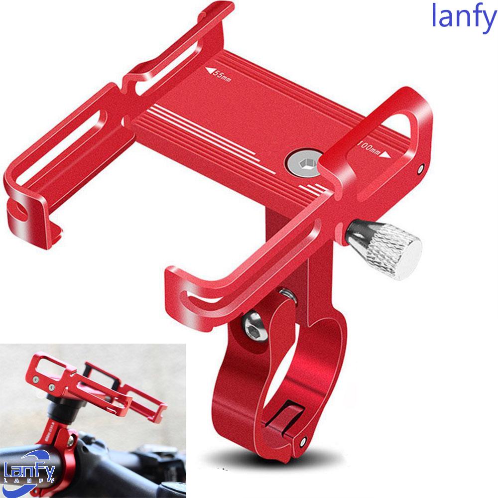 Lanfy Sepeda Phone Holder Untuk Motor Bicycle P10 Mount Bracket Stang Mount Anti-slip Adjustable GPS Holder