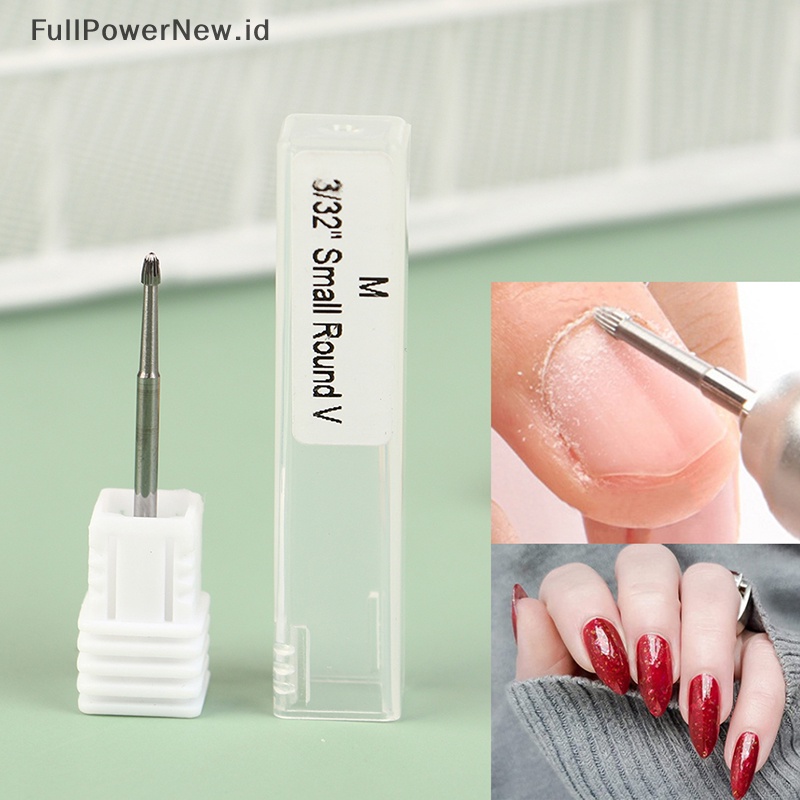 Power Carbide Manicure Nail Art Cuticle Clean Mata Bor Kuku Pemotong Milling Kepala ID