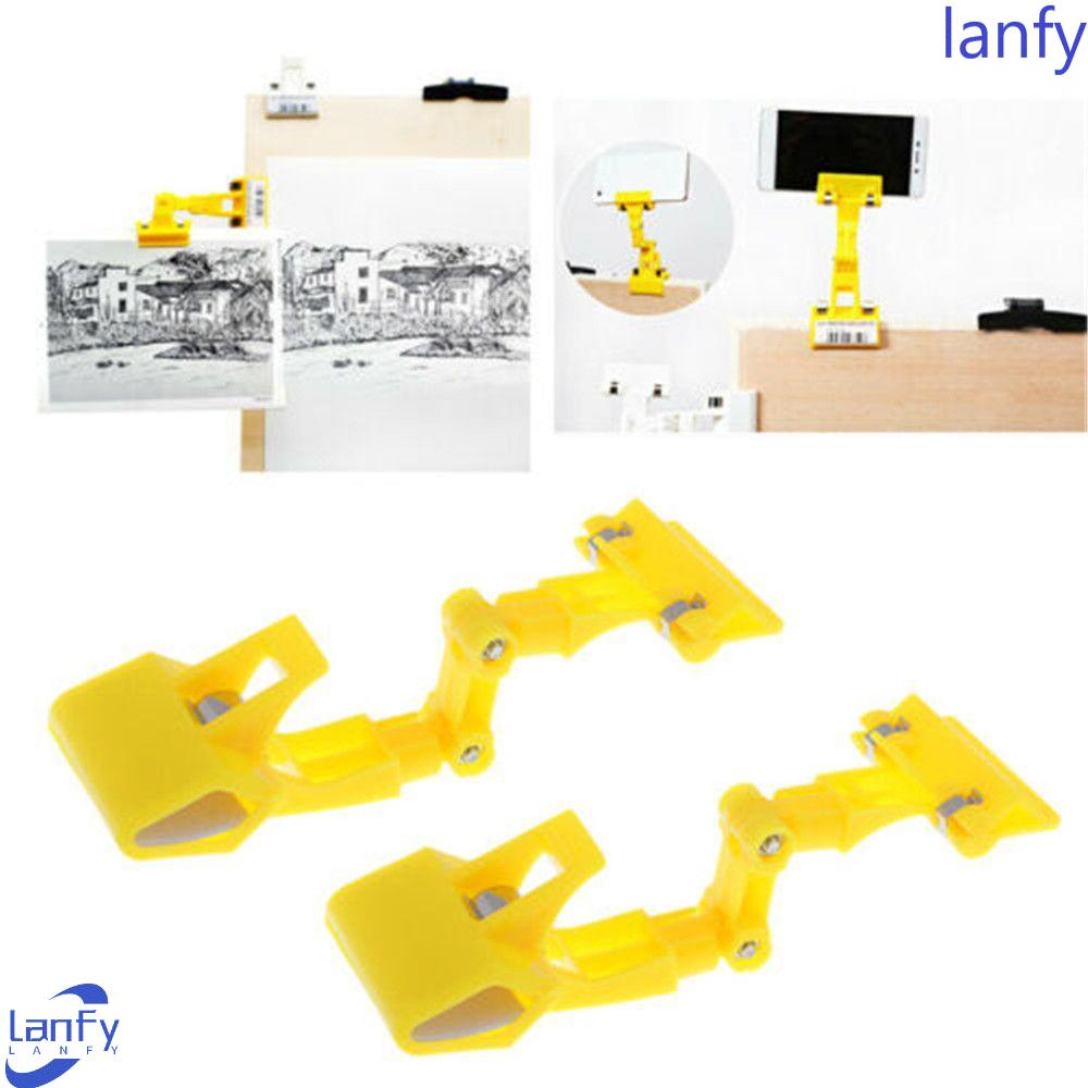 Lanfy Clamp Rotatable Copy Gambar Klip Papan Gambar Kepala Ganda