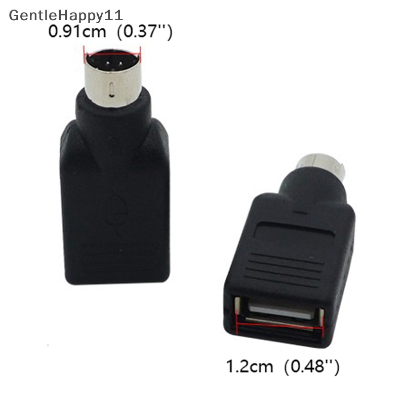 Gentlehappy Kabel Adaptor USB Ke PS2 Kepala Bulat Konverter Antarmuka Mouse Dan Keyboard id